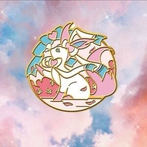 Pokemon Pink and Gold Dragon Accessory Sylveon